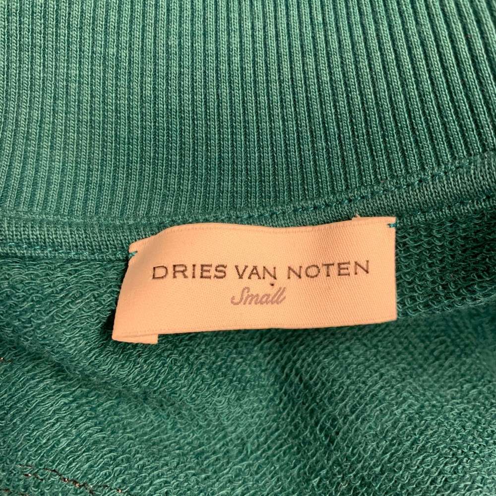 DRIES VAN NOTEN Green Black Cotton Sequined Sleeveless Vest - Picture 5 of 6